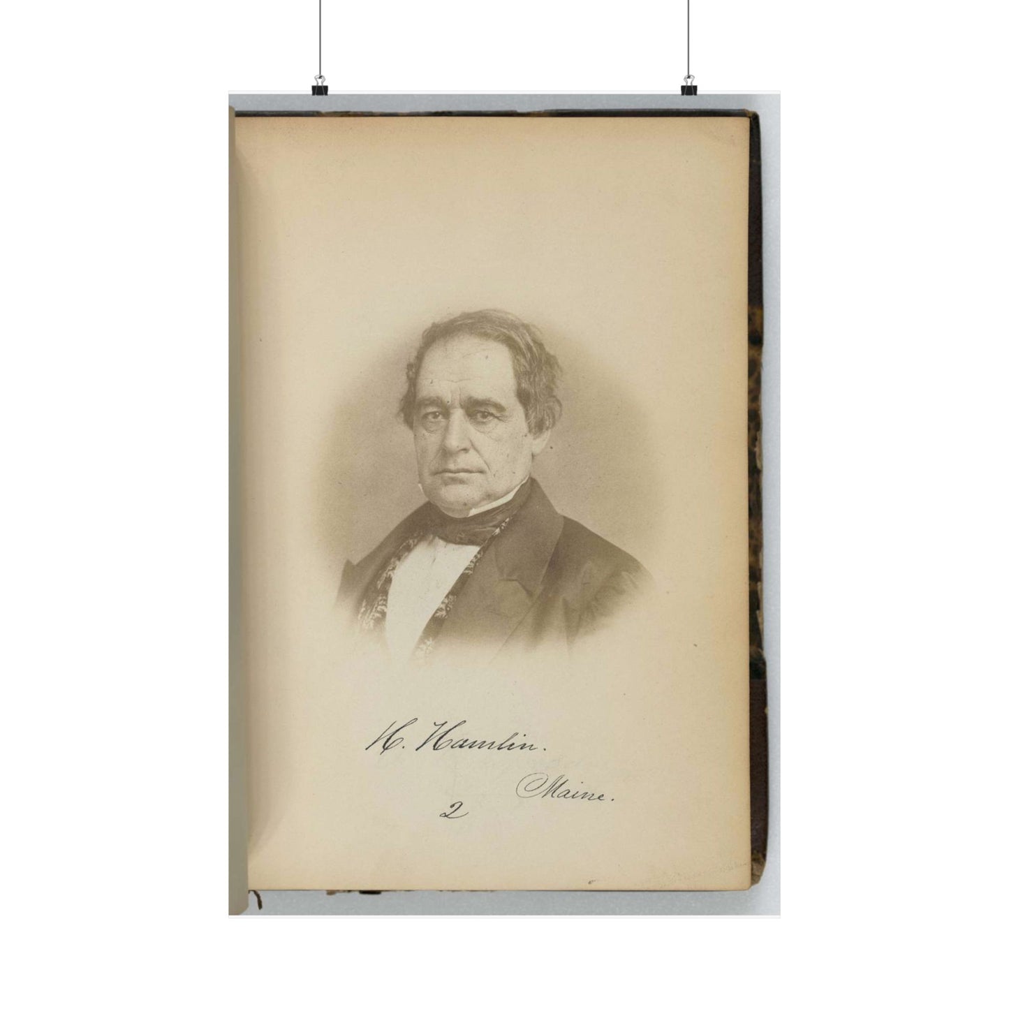 [Hannibal Hamlin, Senator from Maine, Thirty-fifth Congress, half-length portrait] High Quality Matte Wall Art Poster for Home, Office, Classroom