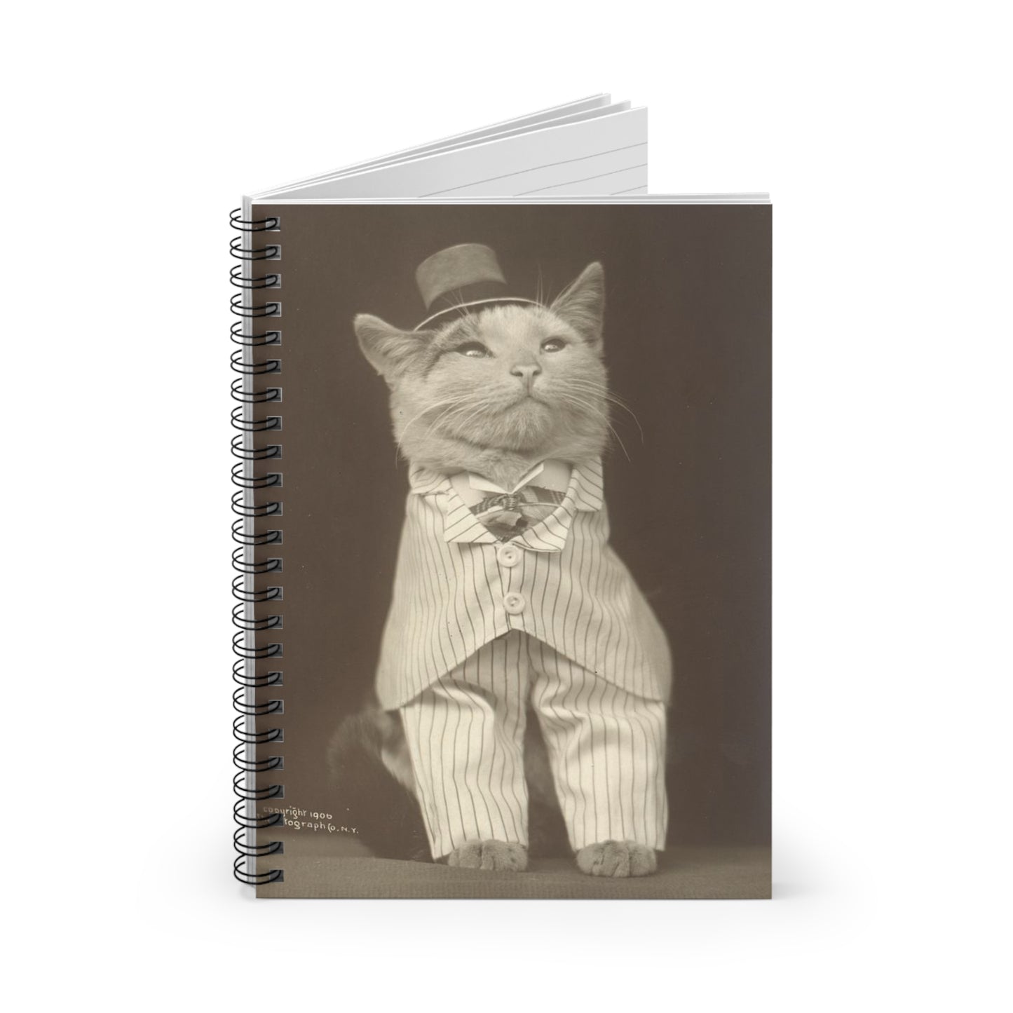 One of the "smart set" postcard Spiral Bound Ruled Notebook with Printed Cover