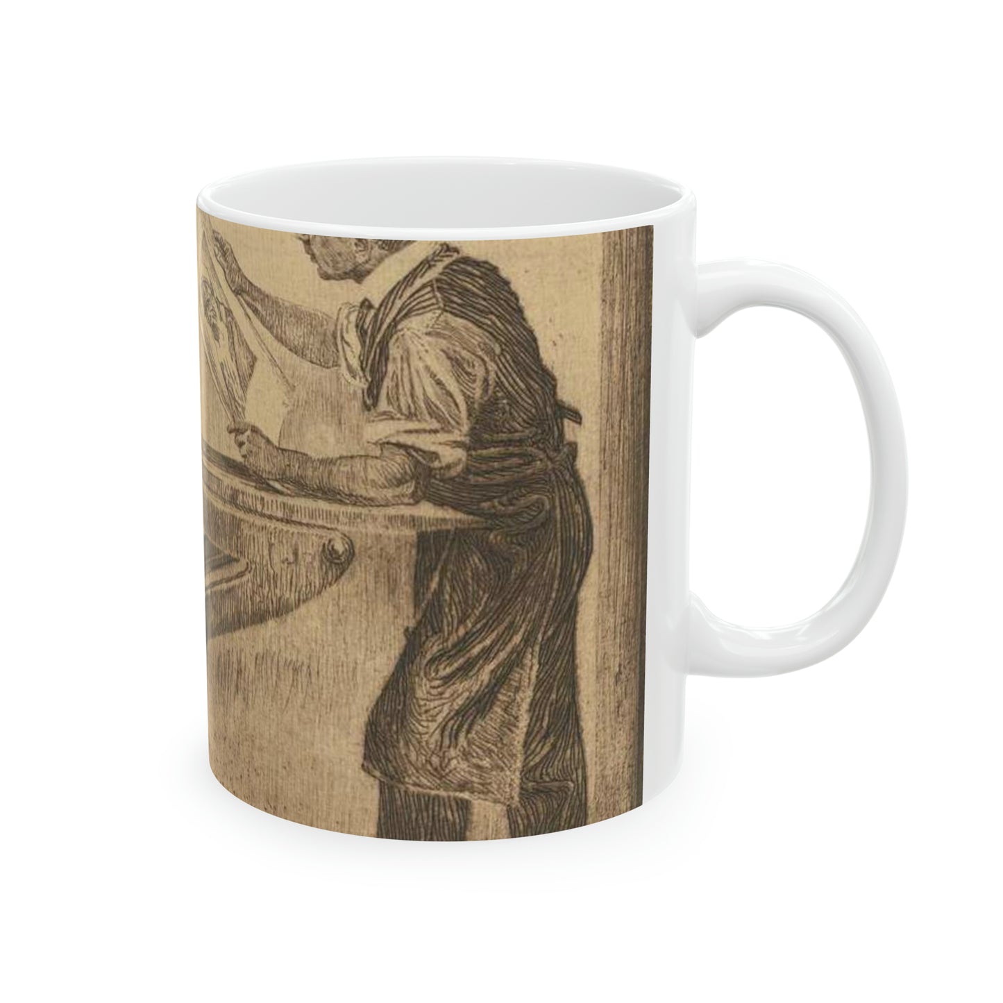 Lilien Printing press - Public domain portrait print Beautiful Novelty Ceramic Coffee Mug 11oz