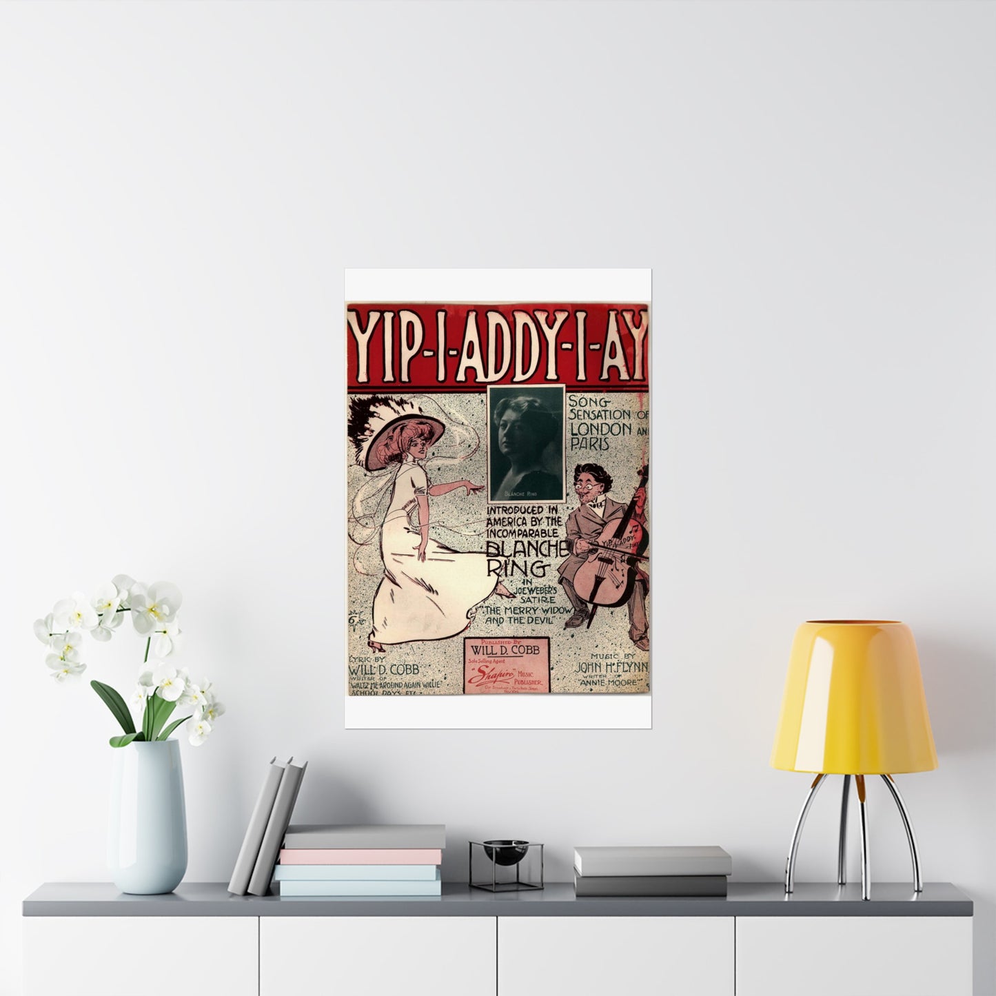 Yip I addy I ay! - Public domain American sheet music High Quality Matte Wall Art Poster for Home, Office, Classroom