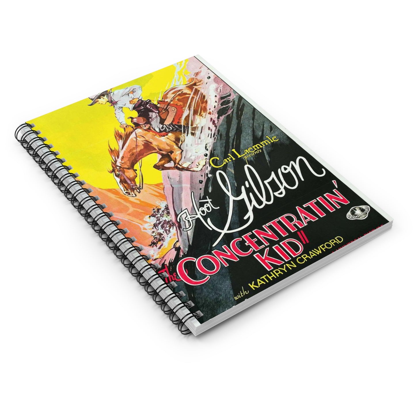 The Concentratin' Kid poster, Art Deco Poster Spiral Bound Ruled Notebook with Printed Cover