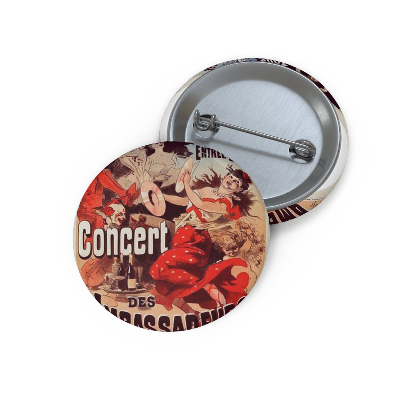 Affiche pour le "Concert des Ambassadeurs". Pin Buttons with Crisp Design