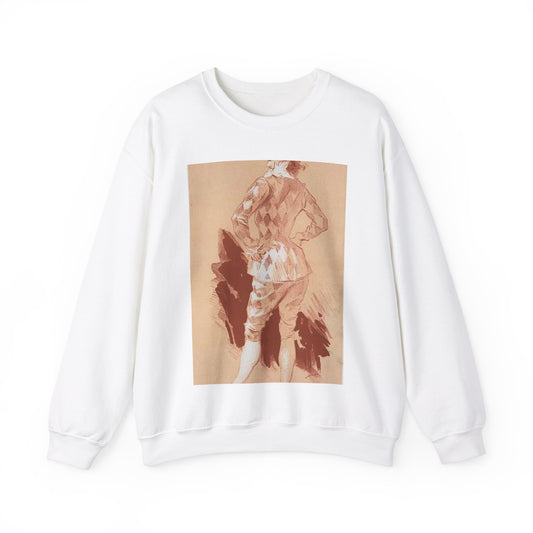 Dessin original pour la couverture des Maîtres de l'Affiche. White Heavy Blend Adult Crew Neck SweatShirt
