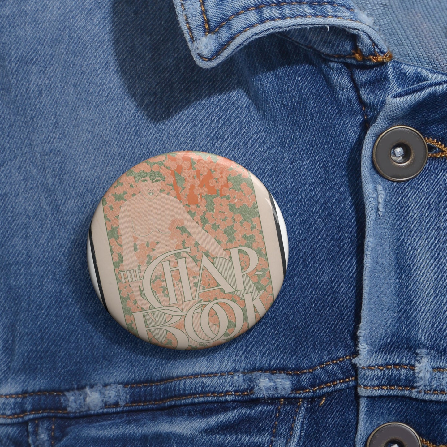 The Chap-book No. 4: May. - Public domain book illustration Pin Buttons with Crisp Design