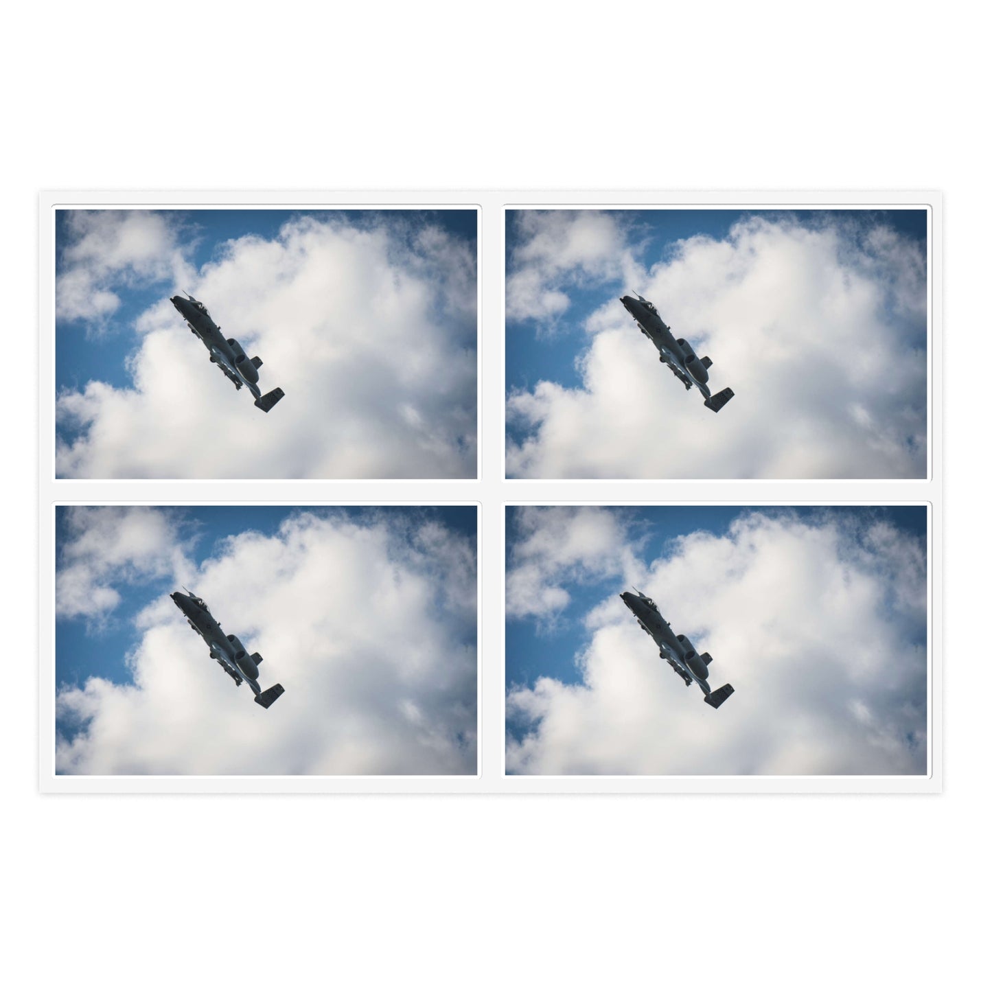 An A-10 Thunderbolt II assigned to the 51st Fighter Laminated UV Protective Vinyl Stickers