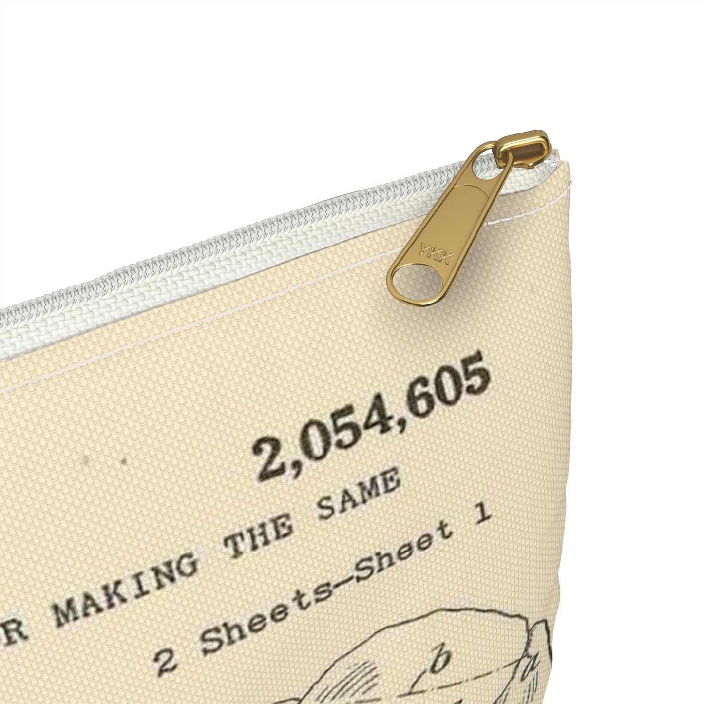 Patent Case File No. 2,054,605, Artificial Flower and Method of and Apparatus for Making the Same, Inventor- Stewart H. Rogers. - DPLA - ffbbbc6a0556e6406954e2be06fe50d6 (page 6) Large Organizer Pouch with Black Zipper