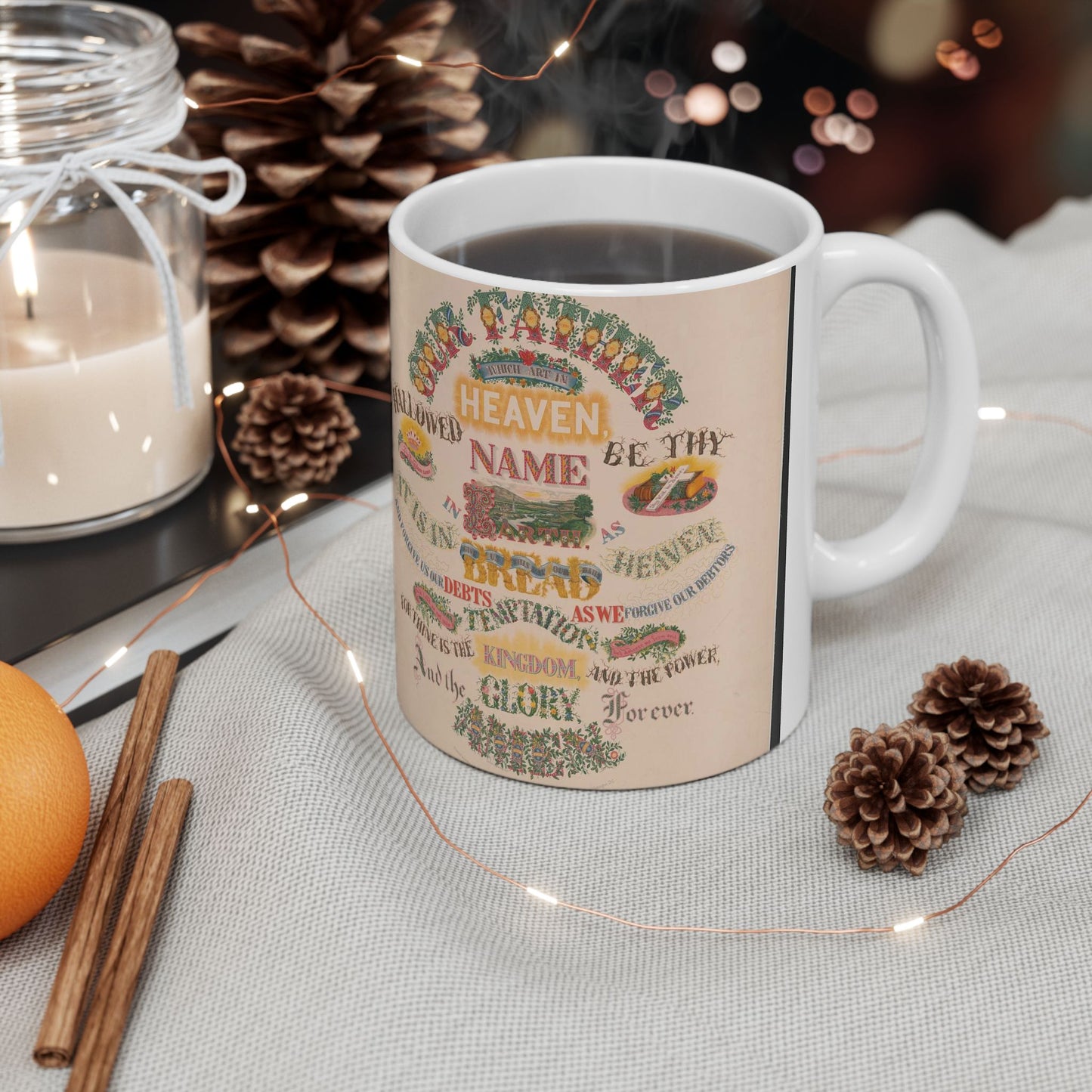 Our Father which art in Heaven - Public domain dedication image Beautiful Novelty Ceramic Coffee Mug 11oz