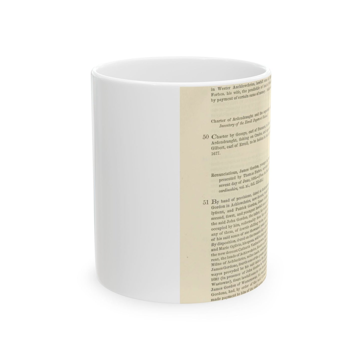 212 APPENDIX.   the twentieth day of May, 1674. — {From the Particular Register of Seisins for Aberdeenshire and  Kincardineshire Beautiful Novelty Ceramic Coffee Mug 11oz