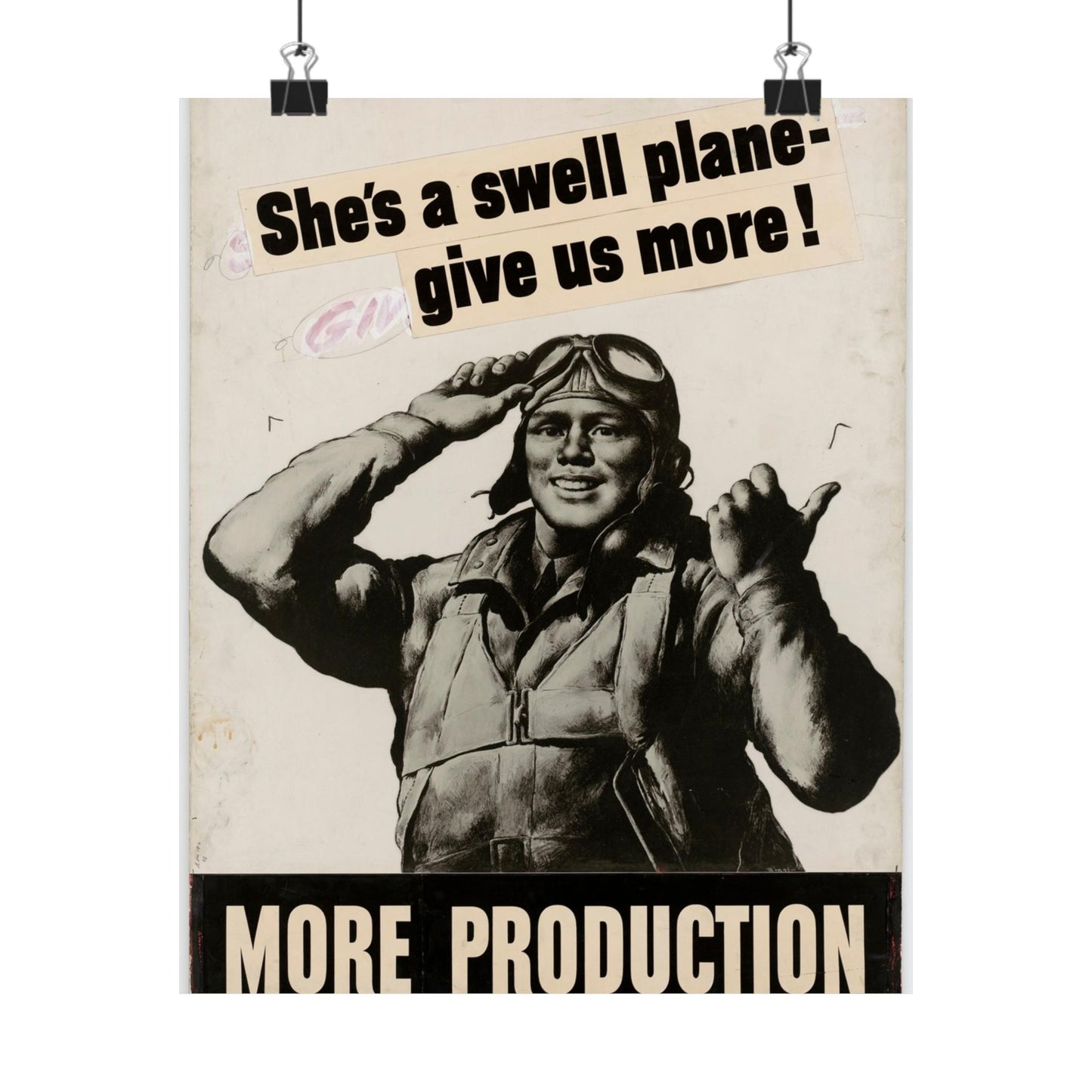 She's a swell plane - give us more!  MORE PRODUCTION [Riggs] High Quality Matte Wall Art Poster for Home, Office, Classroom