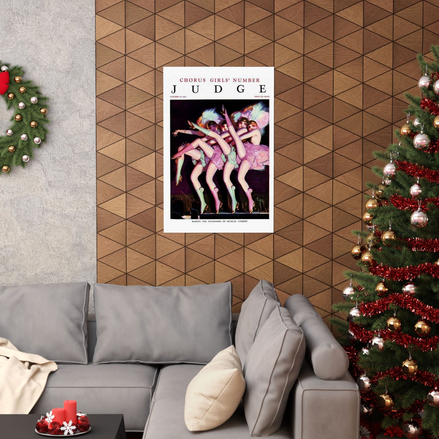 JudgeMagazine18Oct1924 - Art Deco public domain image High Quality Matte Wall Art Poster for Home, Office, Classroom