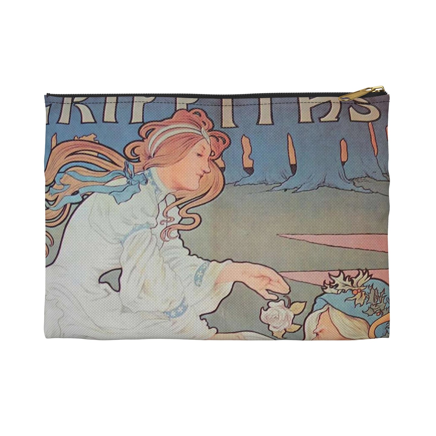 Cycles Griffiths affiche Henri Thiriet 1898 Large Organizer Pouch with Black Zipper