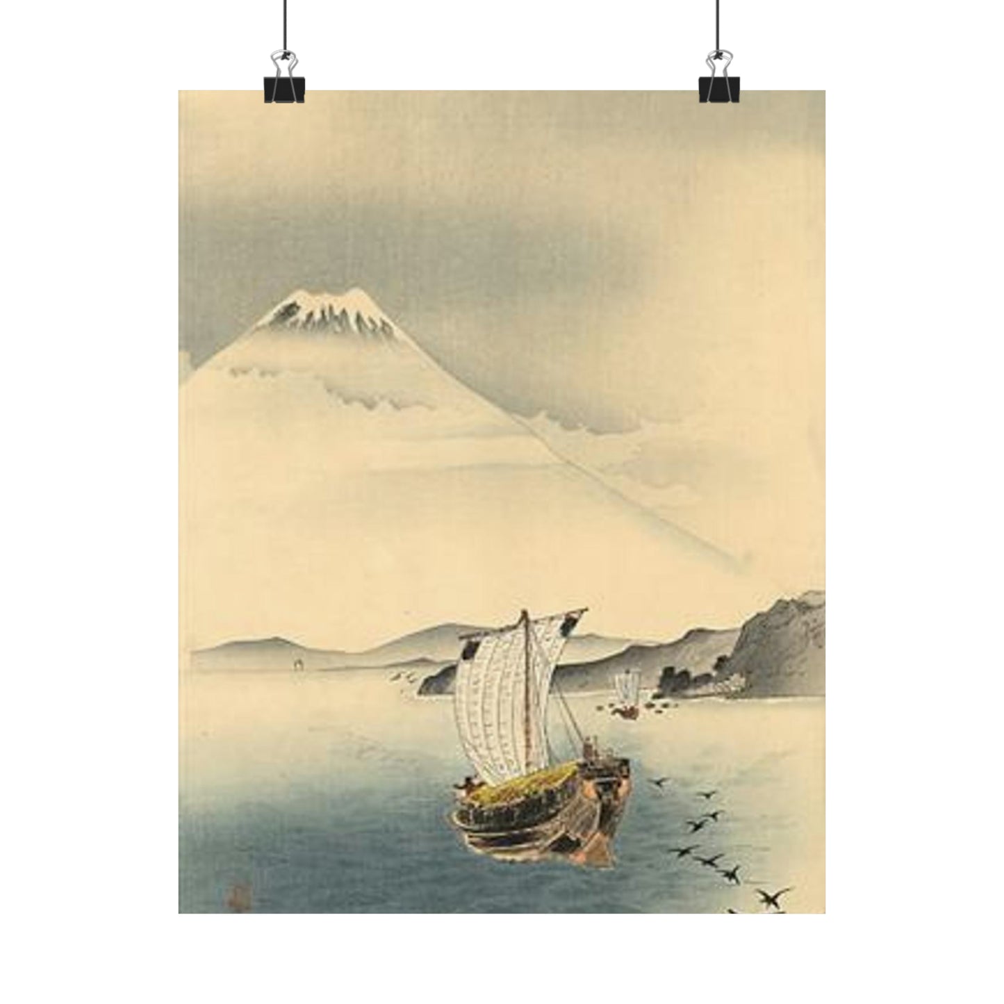 Koson - mount-fuji, Ohara Koson High Quality Matte Wall Art Poster for Home, Office, Classroom