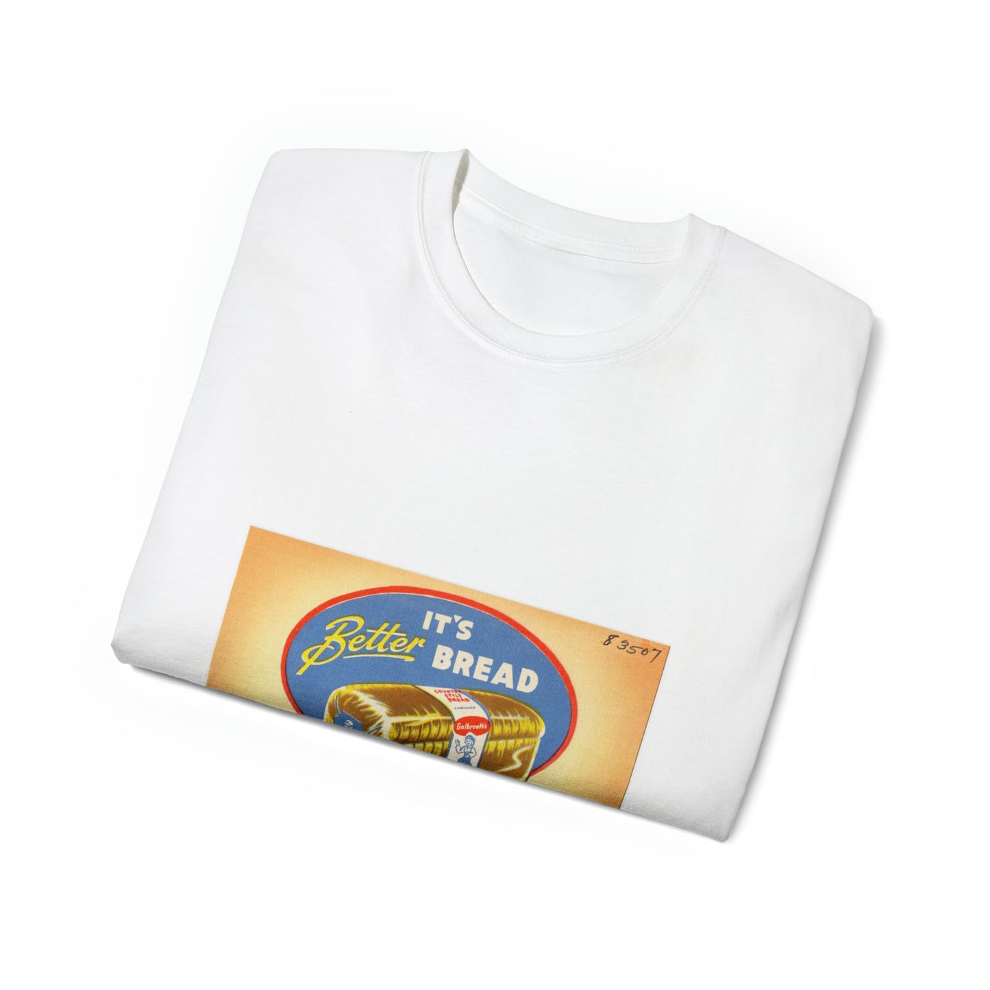 Galbreath's Country Style Bread, it's better bread (83507) White T-Shirt Gildan 2000 Cotton Unisex