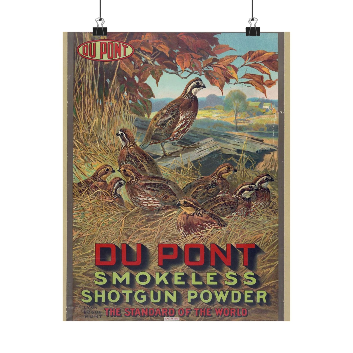 Du Pont smokeless shotgun powder - the standard of the world High Quality Matte Wall Art Poster for Home, Office, Classroom