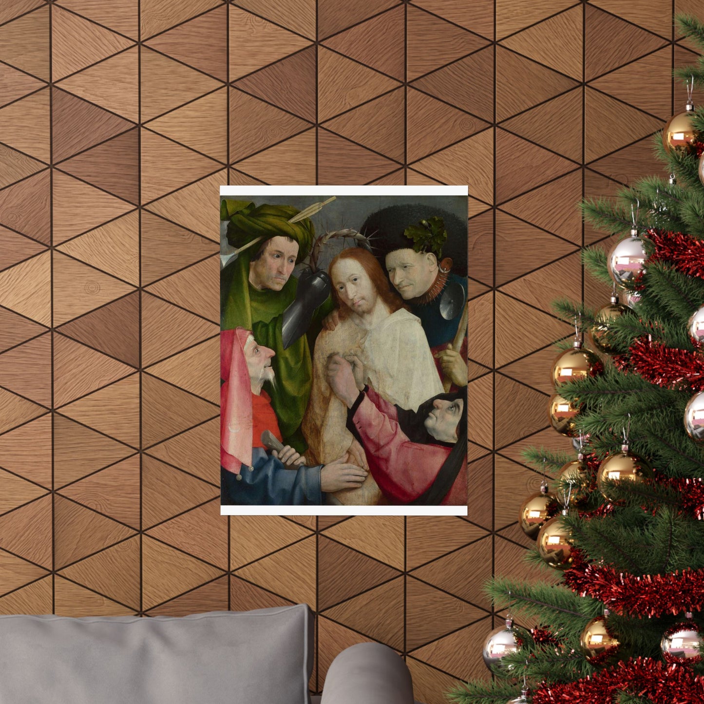 Hieronymus Bosch - Christ Mocked (The Crowning with Thorns) - Google Art Project High Quality Matte Wall Art Poster for Home, Office, Classroom
