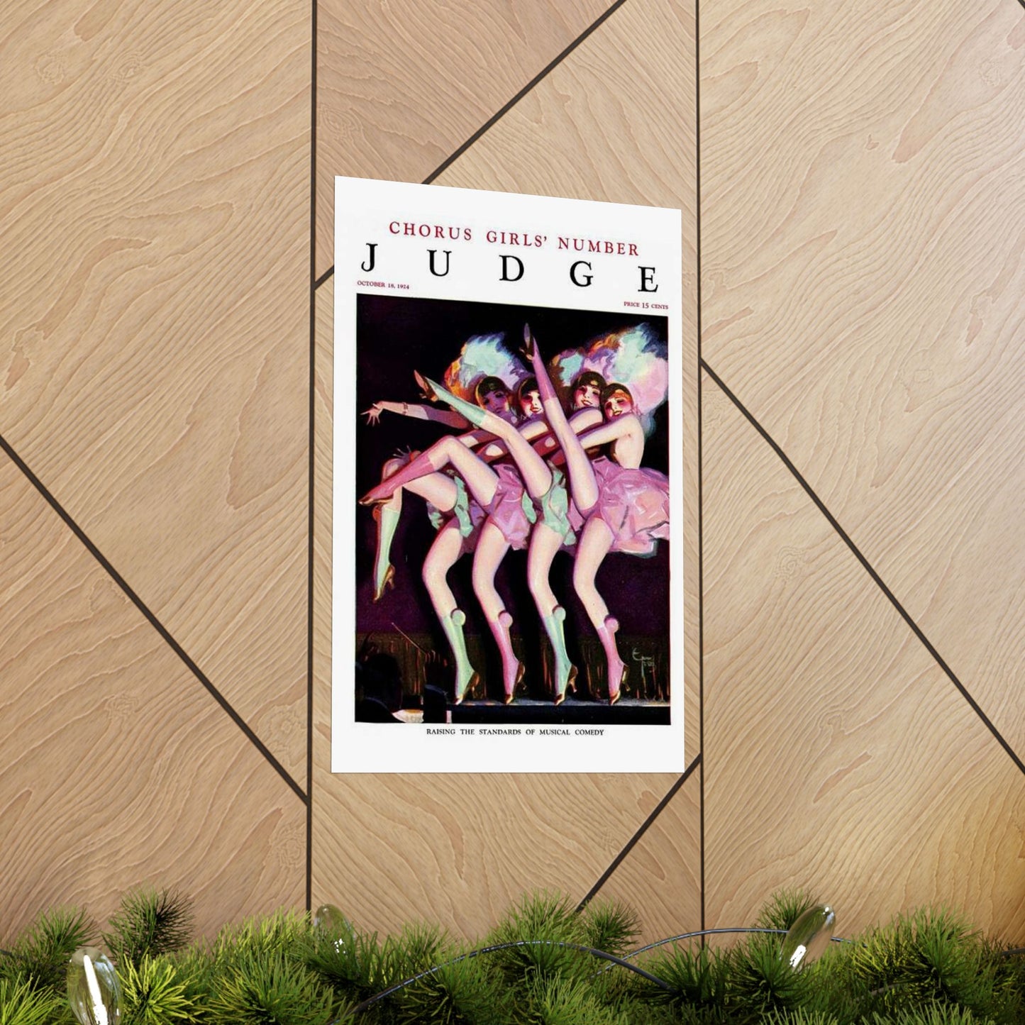 JudgeMagazine18Oct1924 - Art Deco public domain image High Quality Matte Wall Art Poster for Home, Office, Classroom