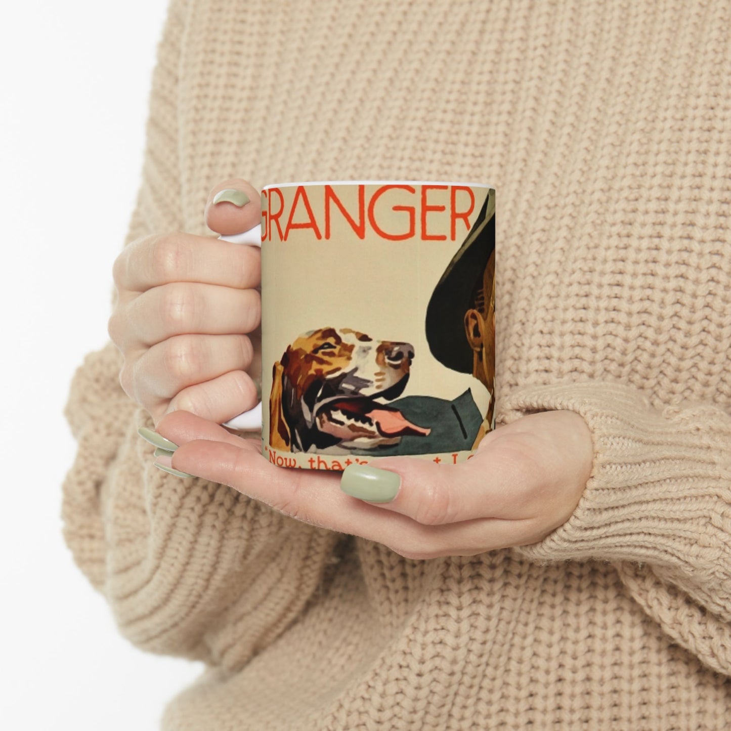 Granger Rough Cut. „Now, that's what I call cool, sweet smoking“, 1923, poster 1 Beautiful Novelty Ceramic Coffee Mug 11oz