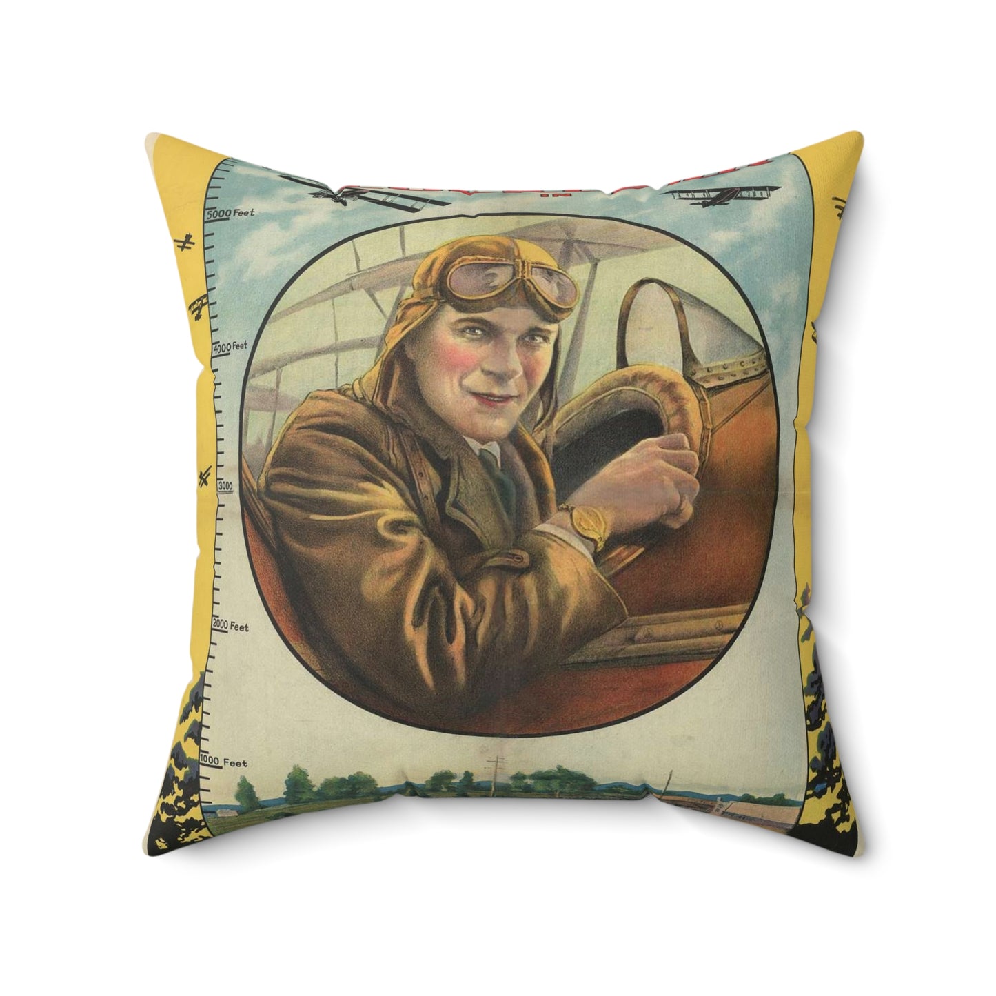 William Fox presents Lt. Ormer Locklear in The skywalker Decorative Accent Square Pillow