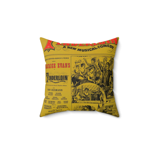 Tenderloin, a new musical comedy, a zestful, racy musical, a grand show! 46th Street Theatre ... New York, N.Y Decorative Accent Square Pillow