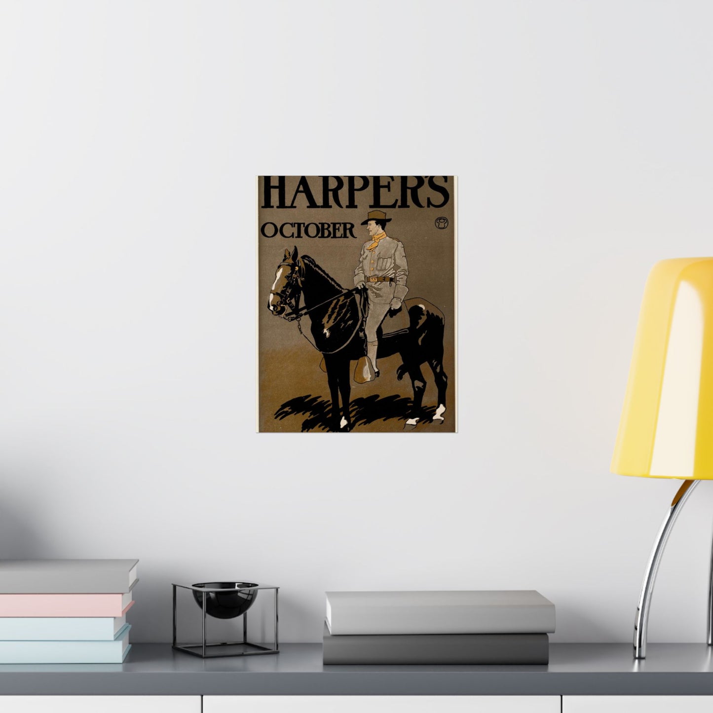 Edward Penfield - Edward Penfield, Harper's October High Quality Matte Wall Art Poster for Home, Office, Classroom