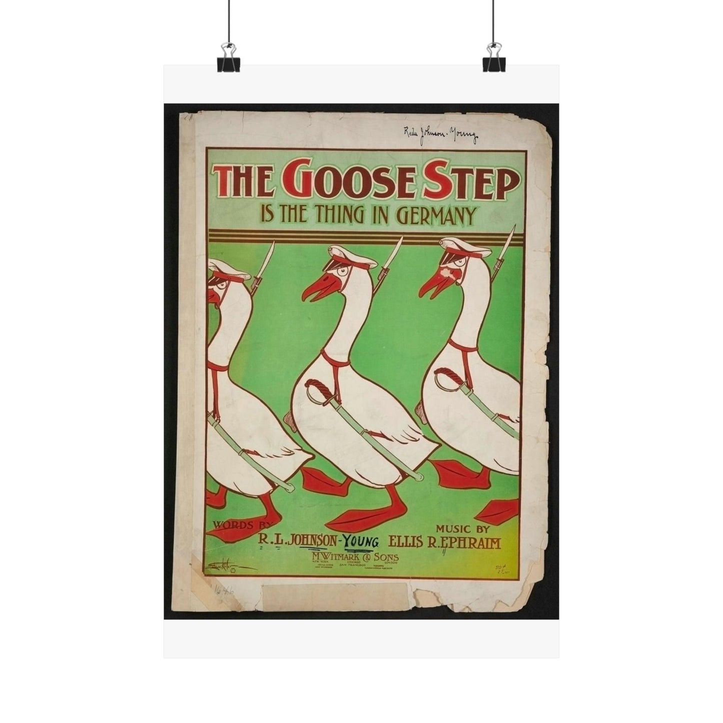 The goose step is the thing in Germany High Quality Matte Wall Art Poster for Home, Office, Classroom