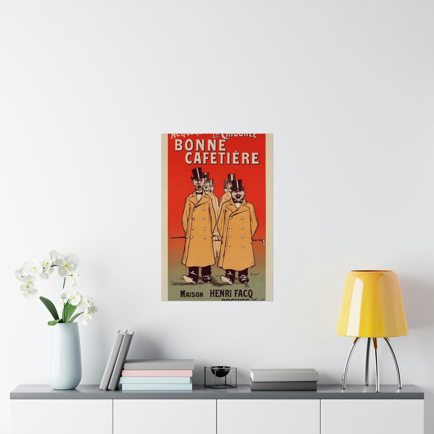Affiche pour la "Chicorée Bonne Cafetière". High Quality Matte Wall Art Poster for Home, Office, Classroom