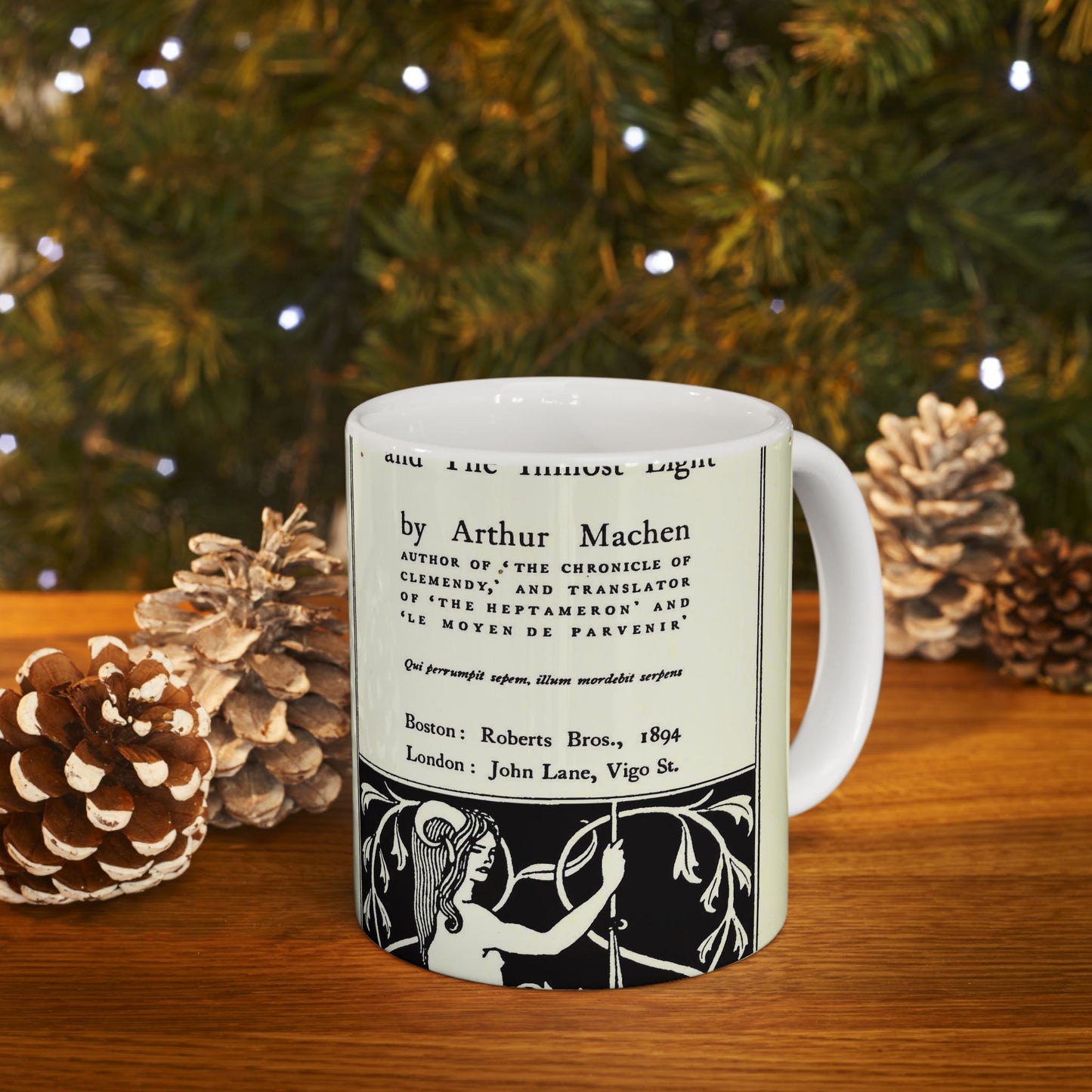 Aubrey Beardsley - Title page--The great god Pan Beautiful Novelty Ceramic Coffee Mug 11oz