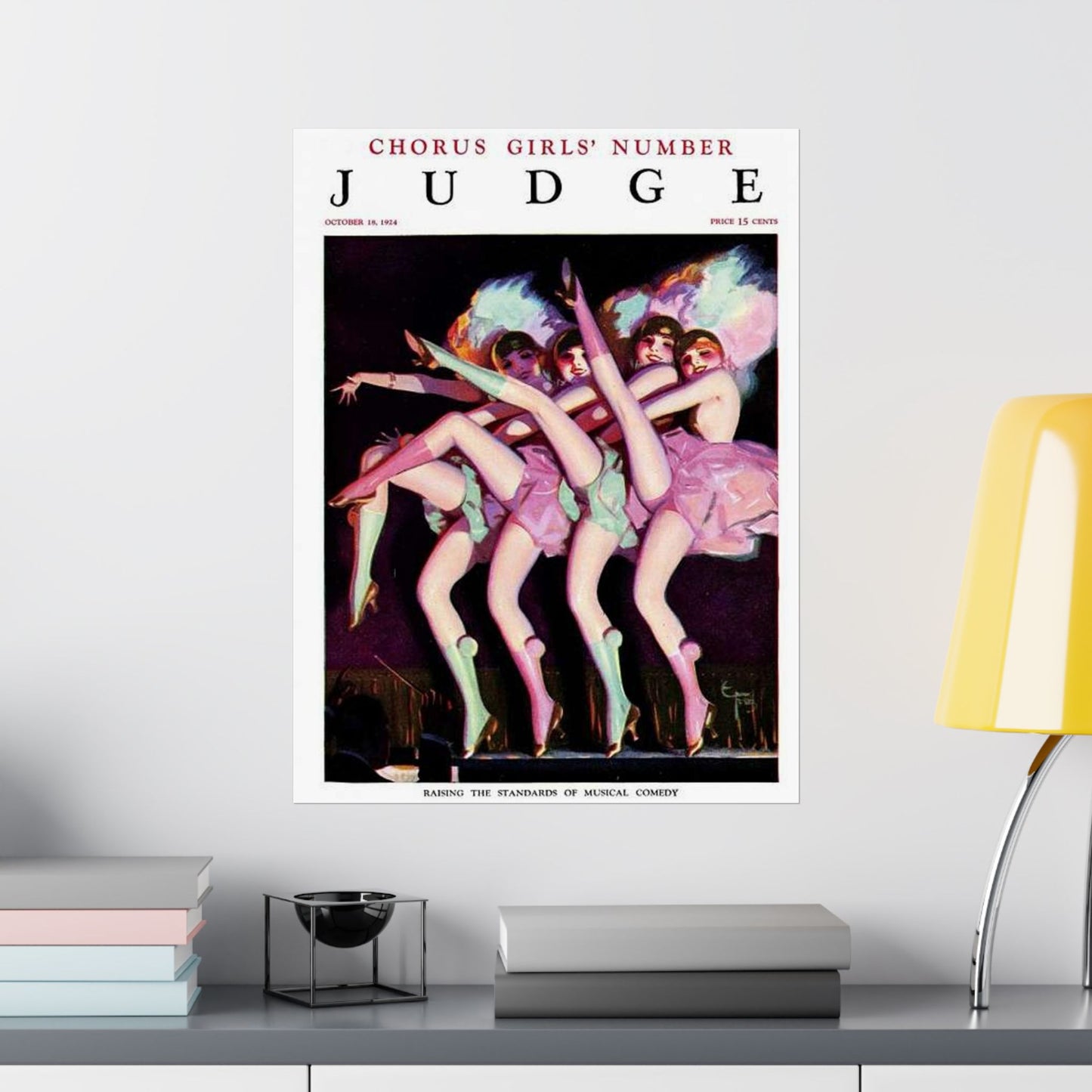 JudgeMagazine18Oct1924 - Art Deco public domain image High Quality Matte Wall Art Poster for Home, Office, Classroom