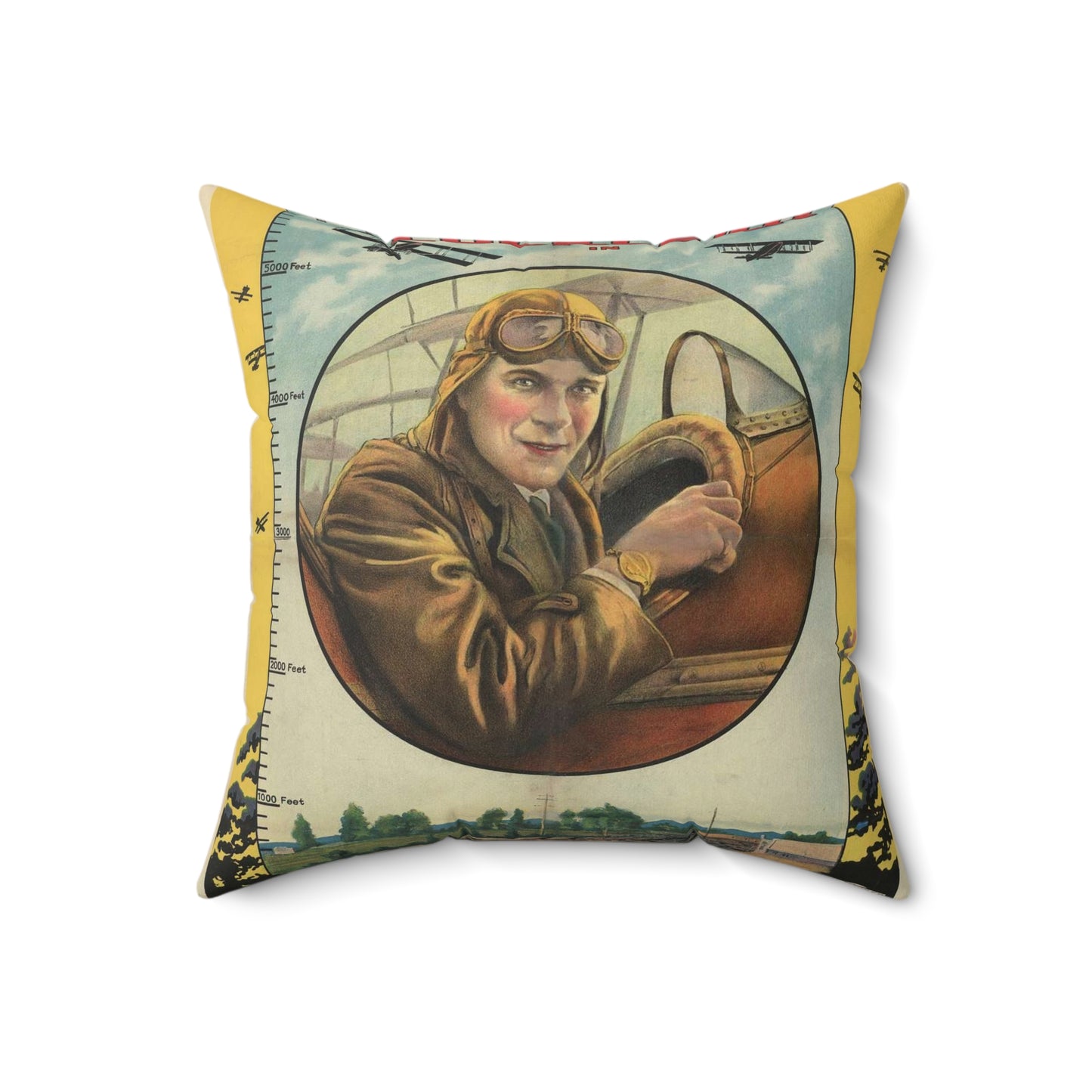 William Fox presents Lt. Ormer Locklear in The skywalker Decorative Accent Square Pillow