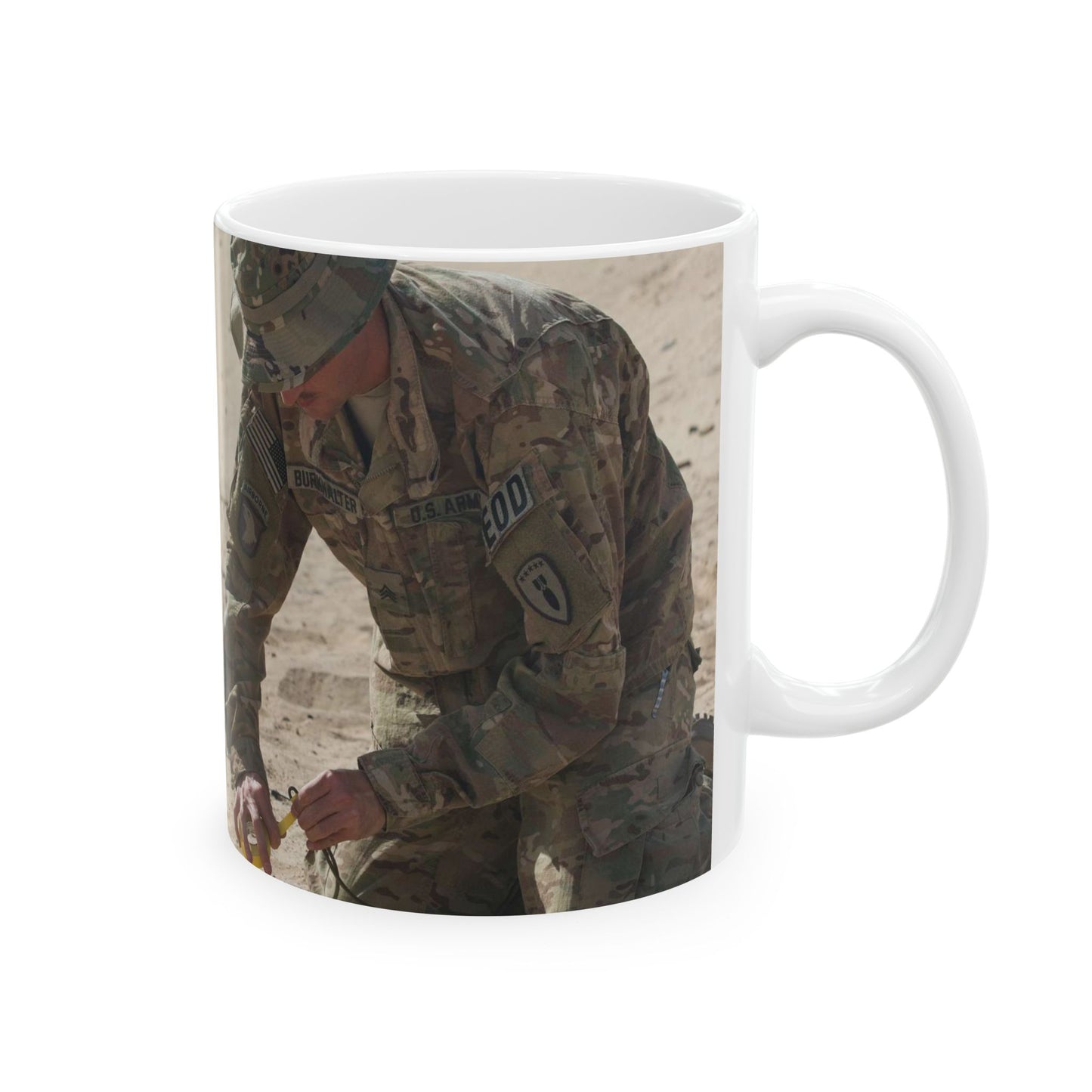 Sergeant Dustin Burkhalter, an explosive ordnance disposal Beautiful Novelty Ceramic Coffee Mug 11oz