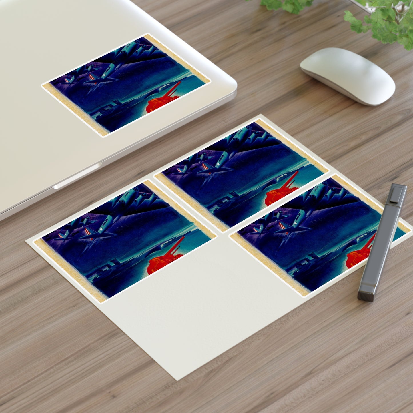 [Infantry, tanks, ships, airplanes attacking] [R.G.] Laminated UV Protective Vinyl Stickers