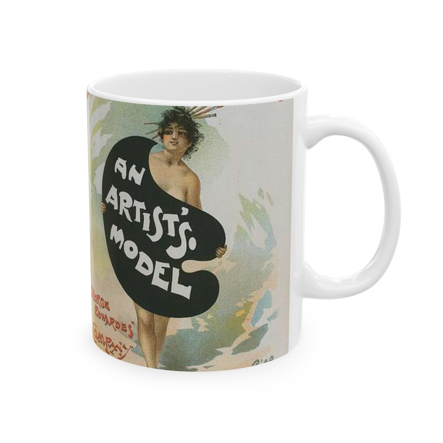 Affiche anglaise pour le Daly's Théâtre, "An Artist's Model" Beautiful Novelty Ceramic Coffee Mug 11oz