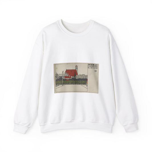 Vienna- Minorite Church (Wien- Die Minoriten Kirche) MET DP844339 White Heavy Blend Adult Crew Neck SweatShirt