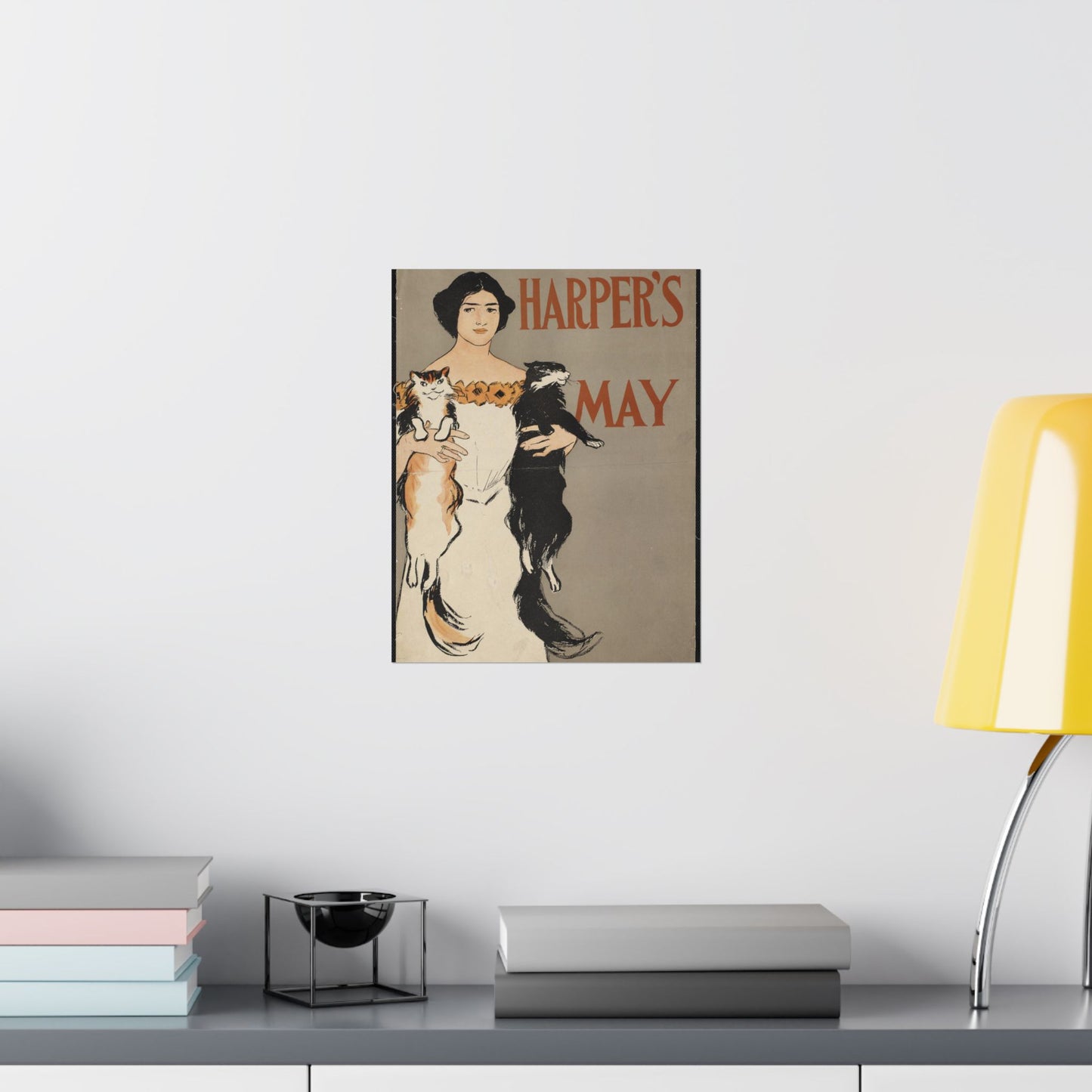 Edward Penfield - Harper's May, Art Nouveau Poster High Quality Matte Wall Art Poster for Home, Office, Classroom