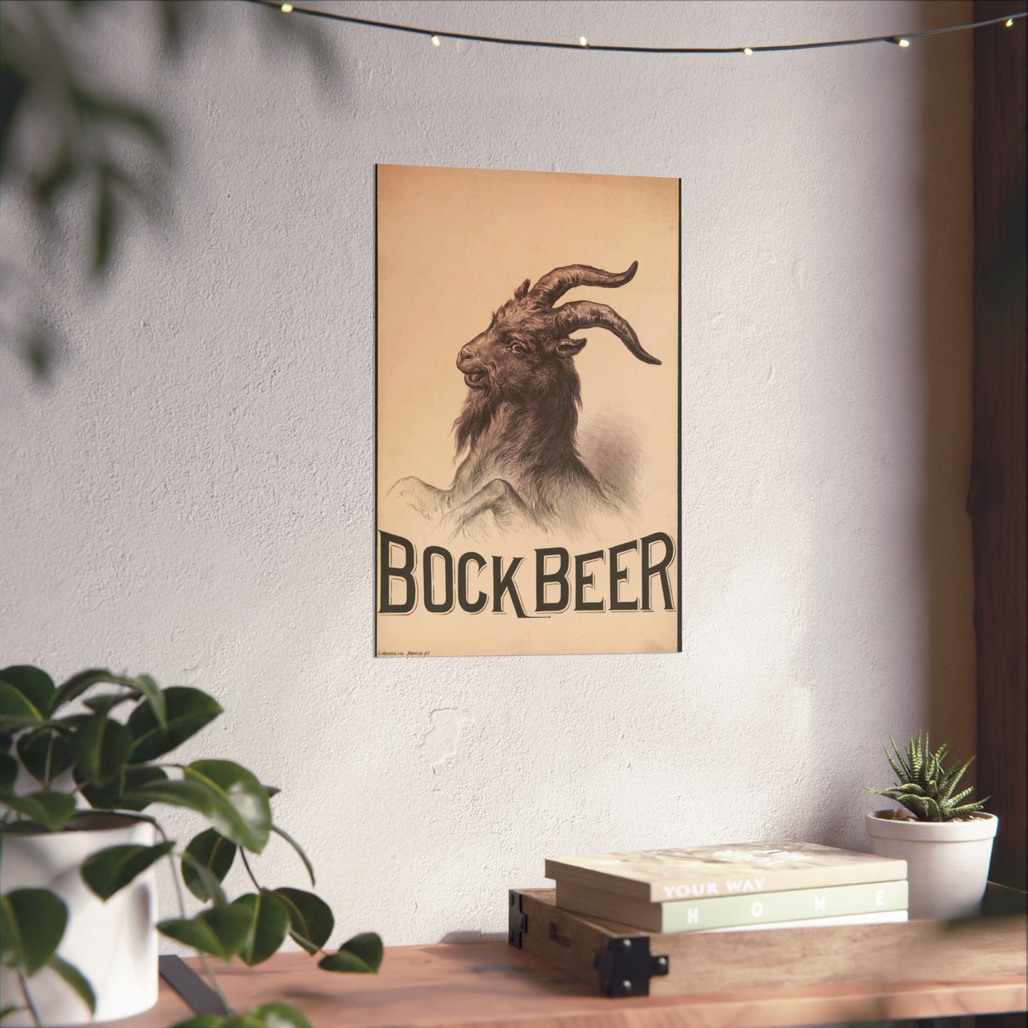 Bock Beer - Print, Library of Congress collection High Quality Matte Wall Art Poster for Home, Office, Classroom