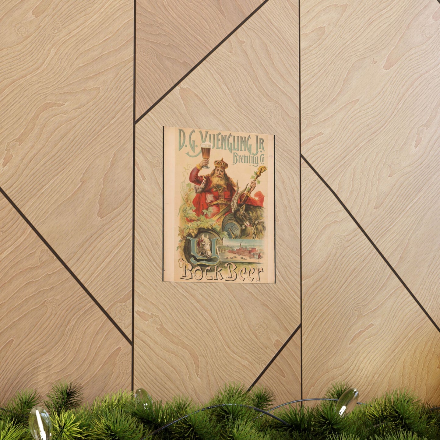 D.G. Yuengling Jr. Brewing Co., bock beer High Quality Matte Wall Art Poster for Home, Office, Classroom