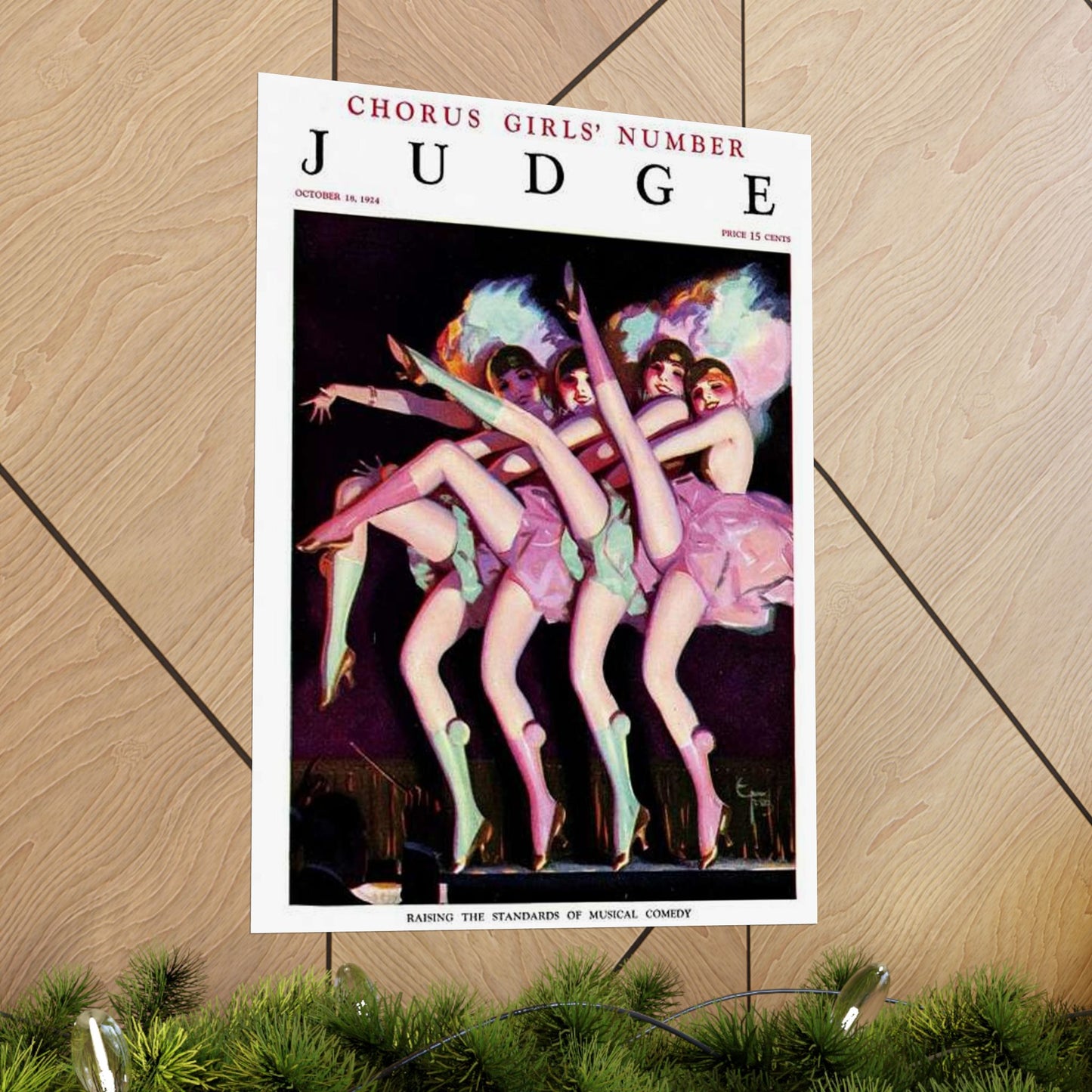 JudgeMagazine18Oct1924 - Art Deco public domain image High Quality Matte Wall Art Poster for Home, Office, Classroom