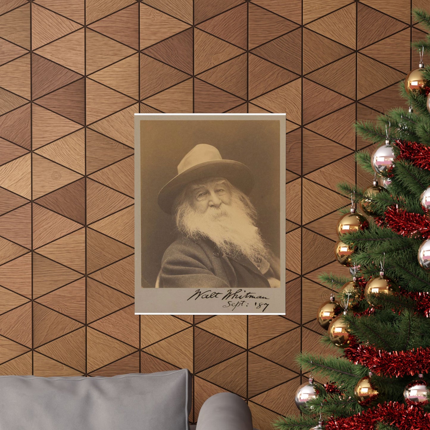 George C. Cox - Walt Whitman - Google Art Project High Quality Matte Wall Art Poster for Home, Office, Classroom