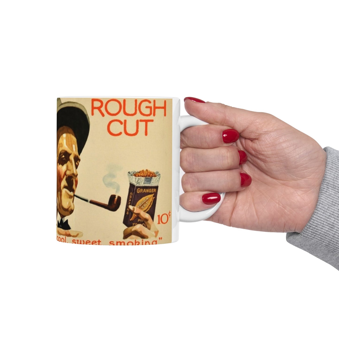 Granger Rough Cut. „Now, that's what I call cool, sweet smoking“, 1923, poster 1 Beautiful Novelty Ceramic Coffee Mug 11oz