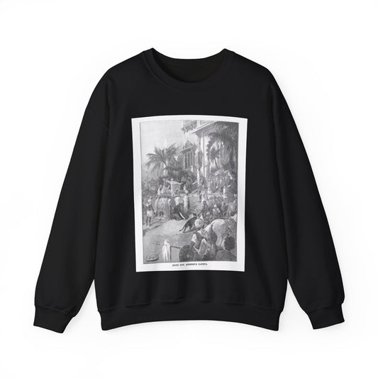 Journey to the East - Nicolas II Asia Tour by Ukhtomsky Black Heavy Blend Adult Crew Neck SweatShirt