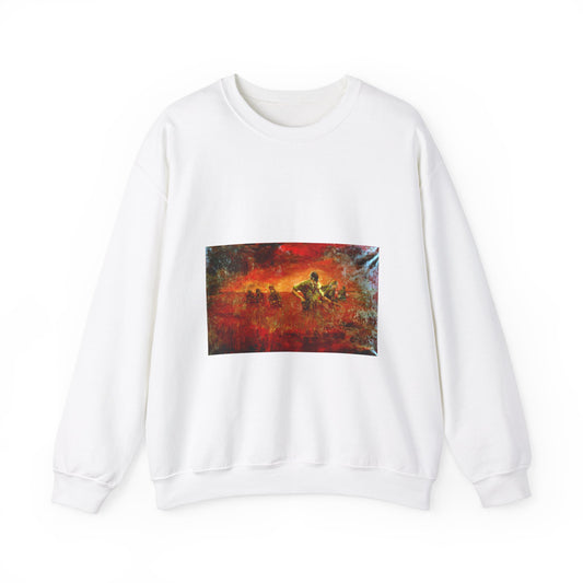 Artwork: "Man/Ready" Vietnam. Artist: Paul MAC Wiliams. Catalog Number: 1.141.87 White Heavy Blend Adult Crew Neck SweatShirt