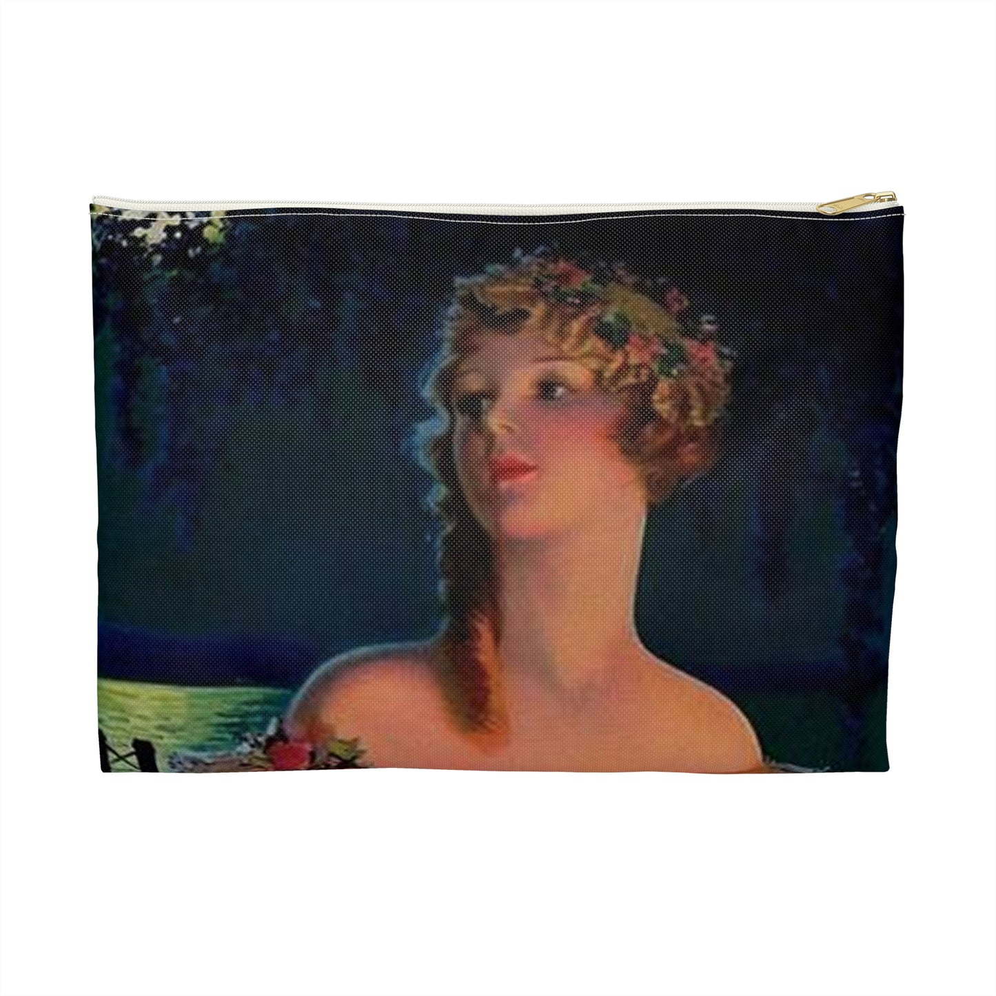 "Dixie", print of painting by Edward Mason Eggleston, 1929 Large Organizer Pouch with Black Zipper