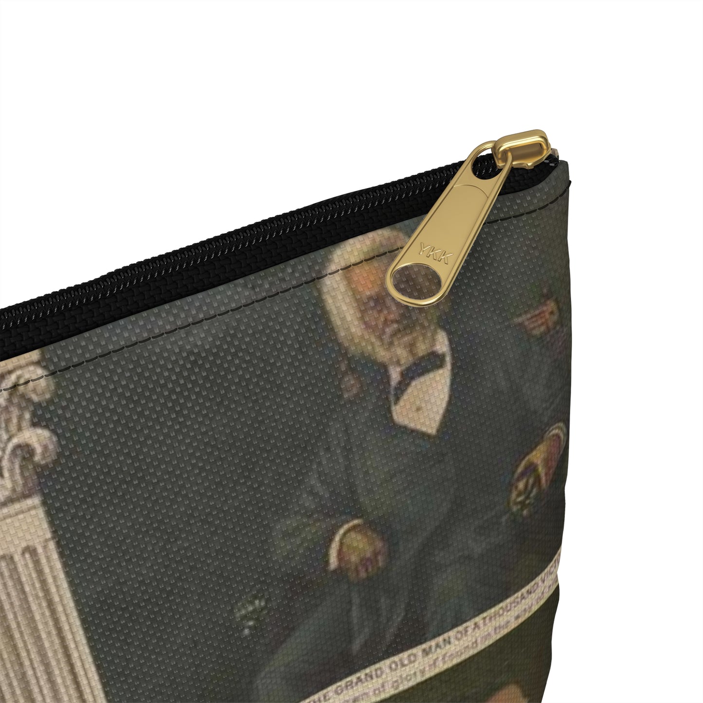 Afro-American Monument - Print, Library of Congress collection Large Organizer Pouch with Black Zipper