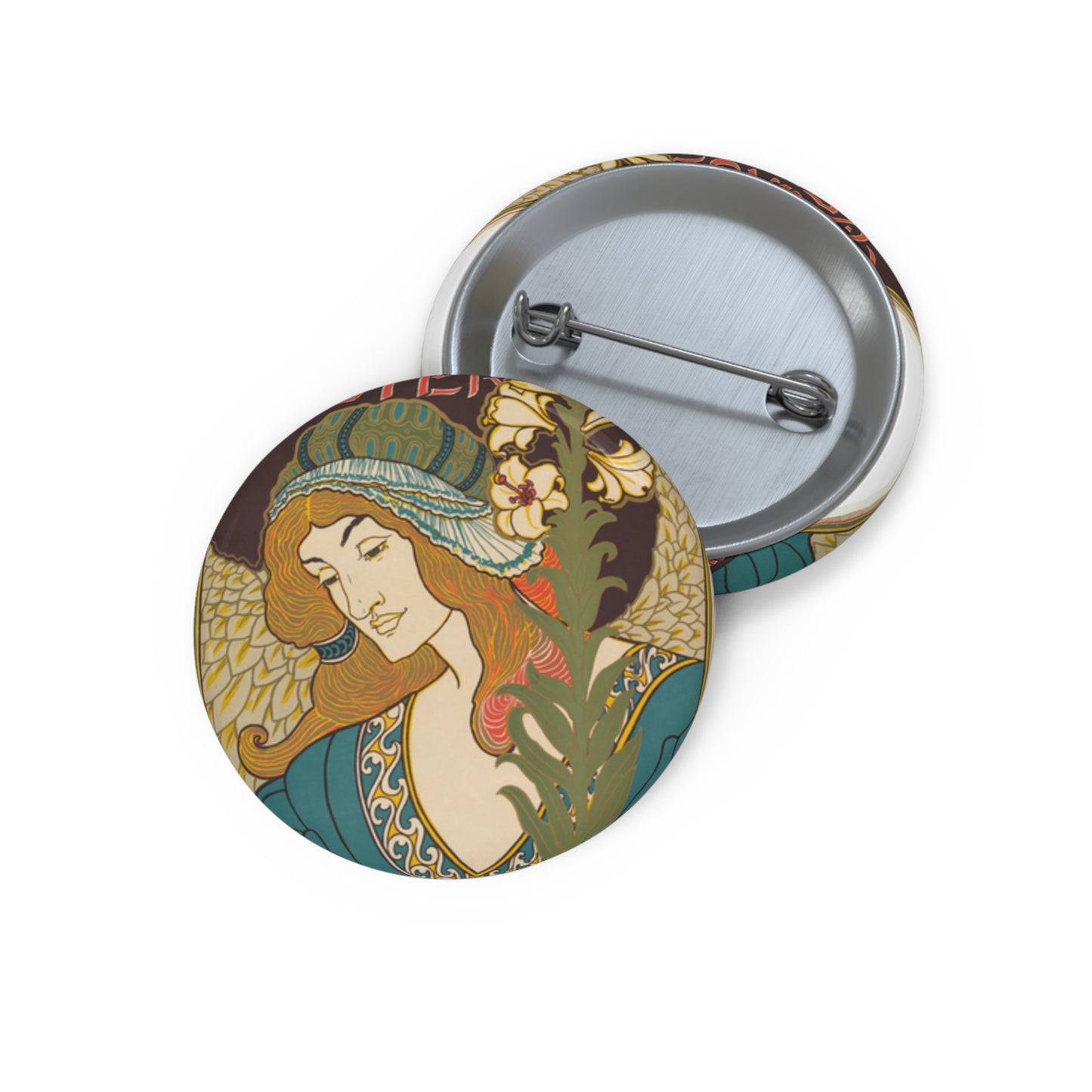 Louis Rhead - Prang's Publications: Easter Pin Buttons with Crisp Design