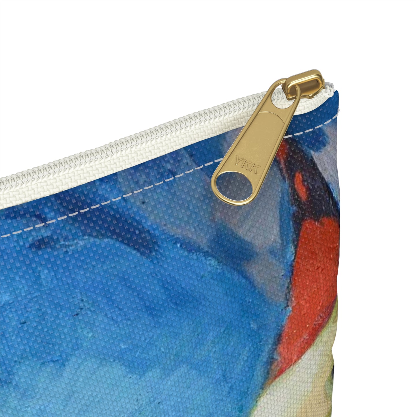 Magi veneetsia - A painting of boats in a harbor with buildings in the background Large Organizer Pouch with Black Zipper