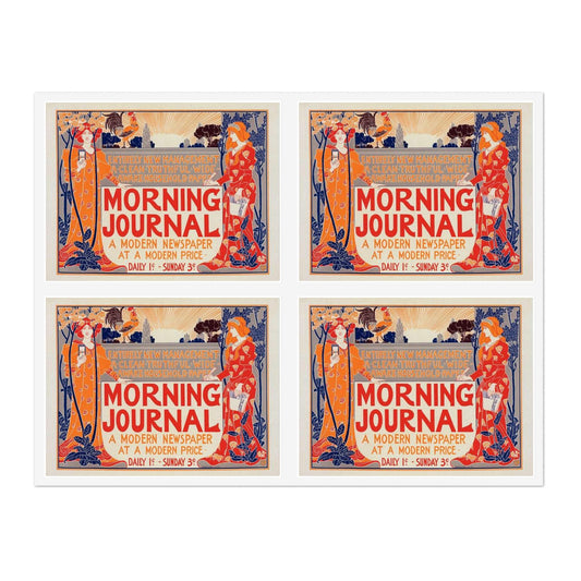 Louis Rhead - Affiche américaine pour le "Morning Journal". Laminated UV Protective Vinyl Stickers