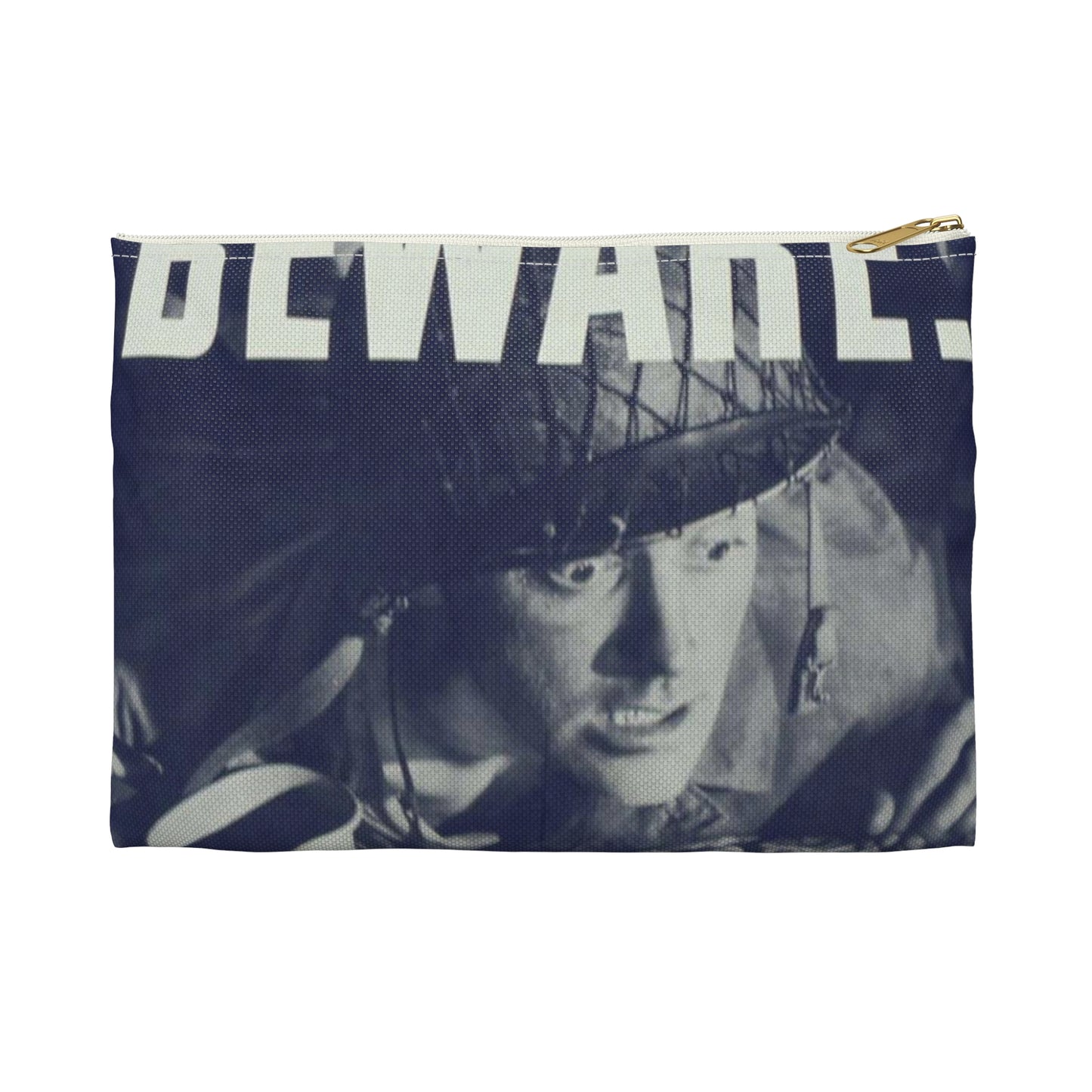 "Beware, drink only approved water." - NARA - 513965 Large Organizer Pouch with Black Zipper