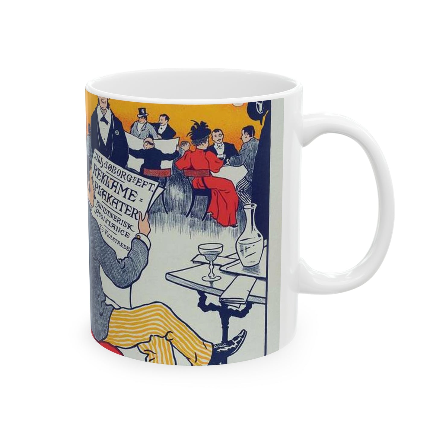 Affiche danoise pour les "Affiches artistiques Wilh. Söborg". Beautiful Novelty Ceramic Coffee Mug 11oz