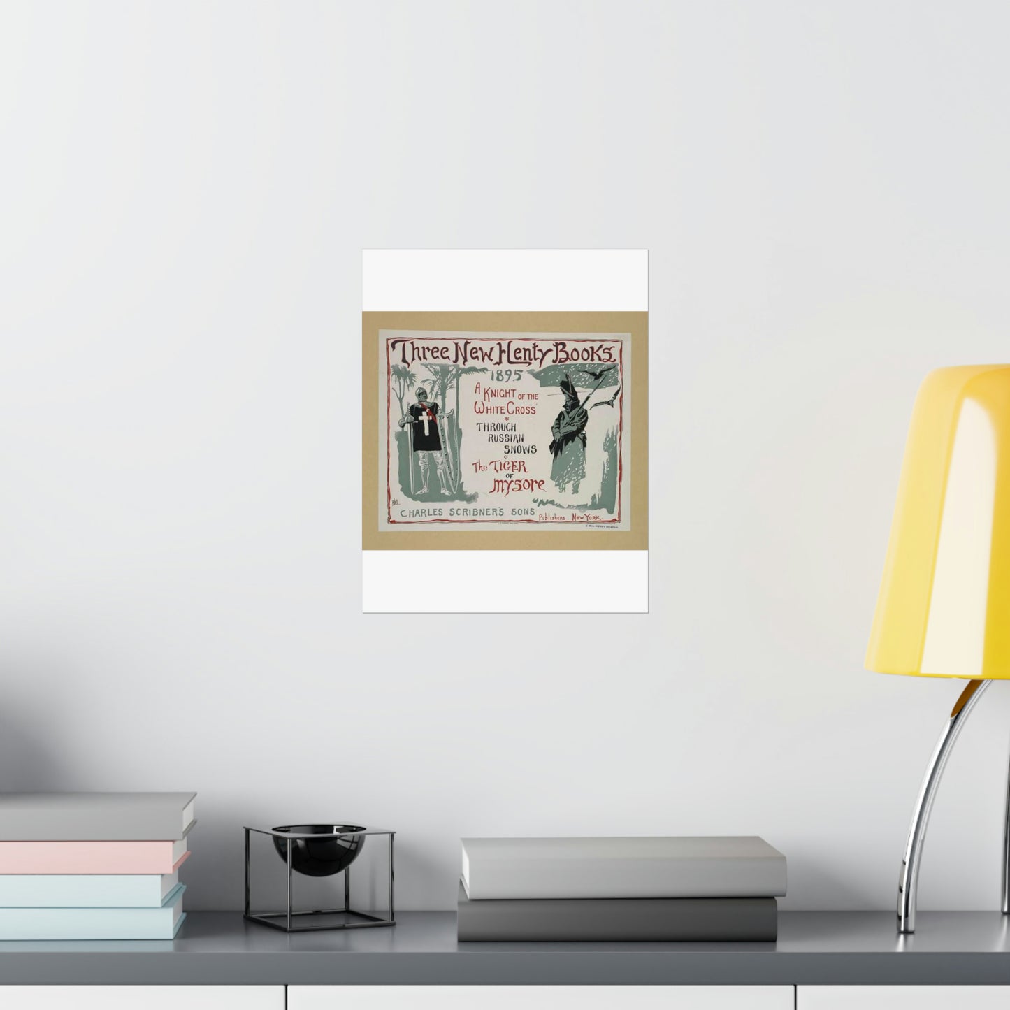 Three new Henty books., Art Nouveau Poster High Quality Matte Wall Art Poster for Home, Office, Classroom