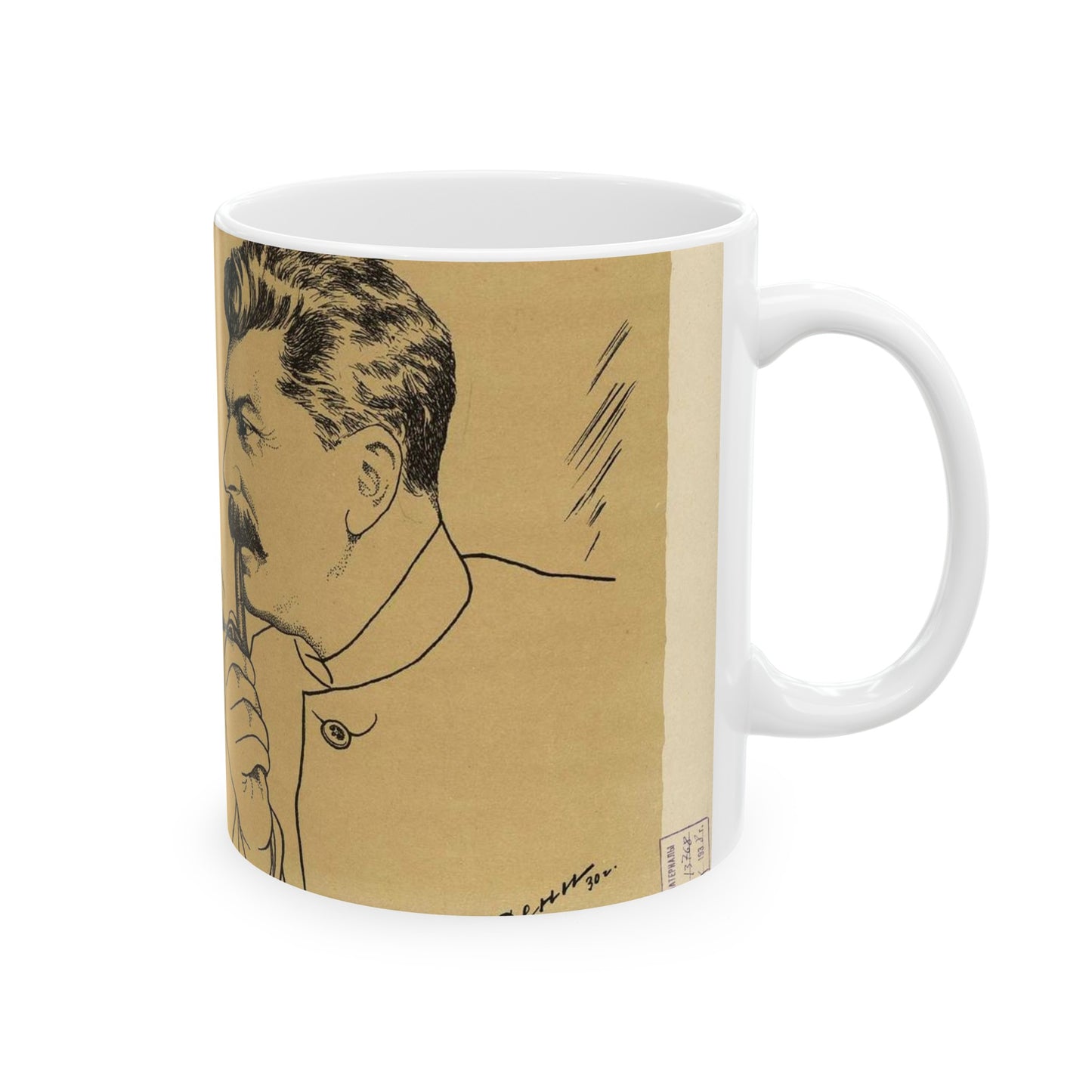 Deni - Trubka Stalina - Stalin's Pipe, 1930 Beautiful Novelty Ceramic Coffee Mug 11oz